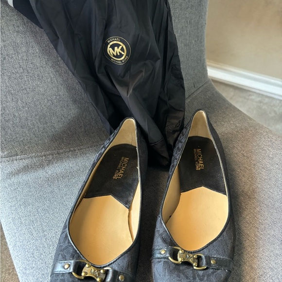 MICHAEL MICHAEL KORS Women's Black Leather Loafers Flats Size 6 M EUC - Picture 13 of 14